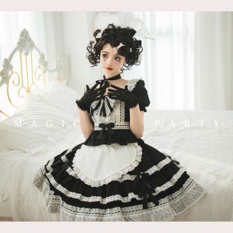 Magic Tea Party Piggy Sweet Lolita Top + Skirt Set (MP144)